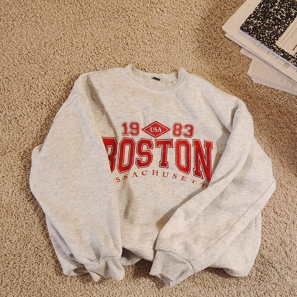 Boston lettered sweatshirt